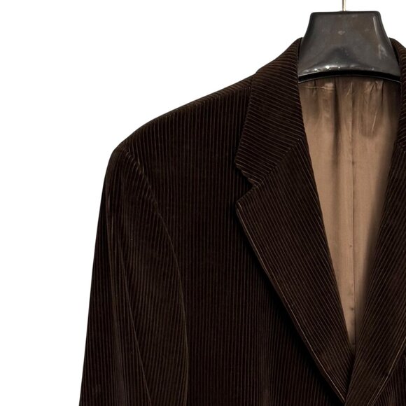 Vintage Ralph Lauren Chaps 48T Brown Corduroy 3-Button Sport Coat - Picture 3 of 16